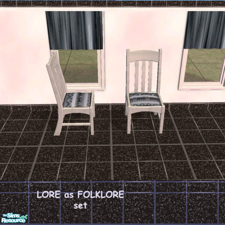Sims 2 —  Chair (wood) by lorettamouse — .