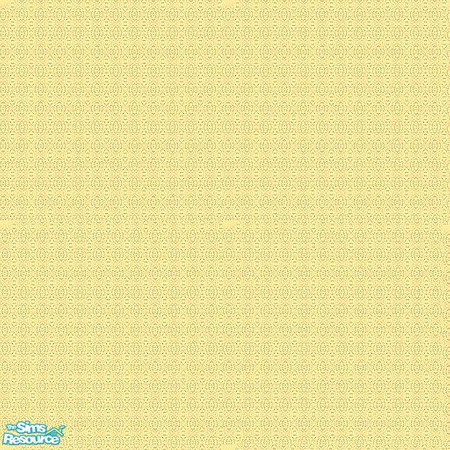 Sims 2 — Kliban Carpet by Betsy4arts — This carpet is butter yellow with a very small print.Betsy's creations