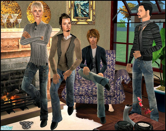 Sims 2 — Stile Uomo by cippa1982 — 4 outfits for your male adult sims. Don\'t forget to download the required file mesh.