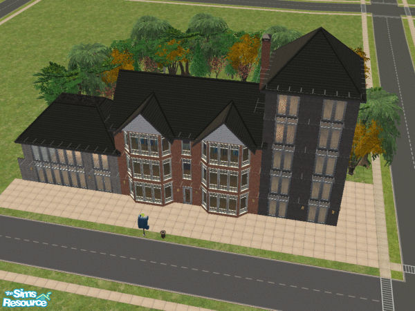Sims 2 — Sim Plaza 2 by matthew_barger — Featuring 2 clothing stores and video game shop, this community hub will be the