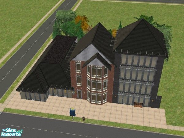 Sims 2 — Sim Plaza 1 by matthew_barger — Featuring a supermarket, clothing boutique and video game store, this community