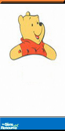 Sims 2 — Pooh Coat Rack Panel by SpunkyBel — Part of set. See other walls and matching floor. Perfect in any childs room
