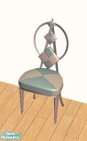Sims 2 — Teal Mosiac Kitchen Chair by STP Carly — Perk up your kitchen with some colorful mosiac tiles!