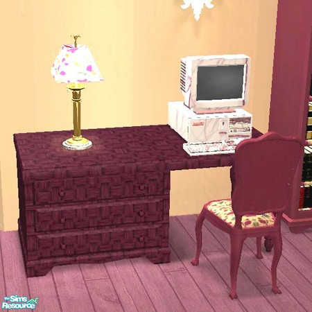 Sims 2 — Luscious desk by buntah — This is part of my Luscious Living Room set.