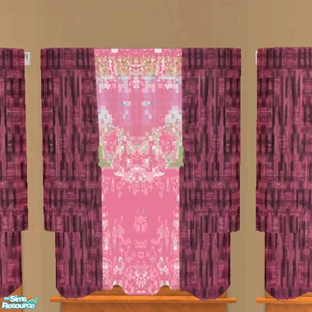 Sims 2 — Luscious curtains with sheers by buntah — This is part of my Luscious Living Room set.