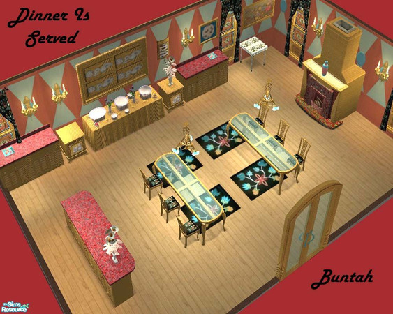 Sims 2 — Dinner Is Served by buntah — I figured there are enuf kitchens to keep us all happy, but I haven't seen much in