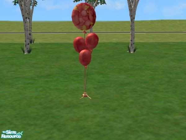 Sims 2 — Tea Rose Balloons by toriamos — Balloons to match the Tea Rose Wedding Party Set.