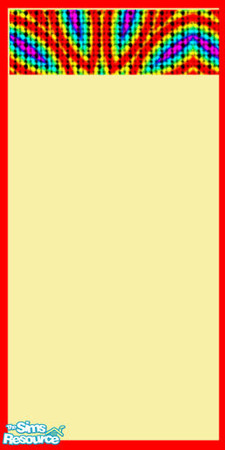 Sims 2 — Rainbow TieDye Wallpaper by Phadrae — This is the colorful wallpaper that goes with my Rainbow TieDye Bedroom