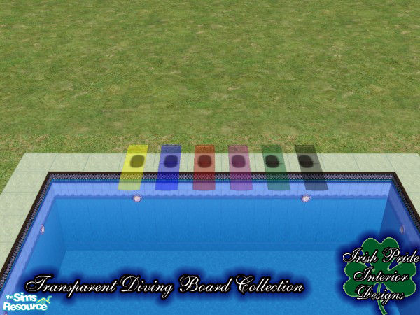 Sims 2 — Transparent Diving Board Set by Irish Pride — The new age transparent diving board set will be a major hit at