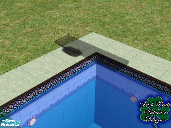 Sims 2 — Smoke Transparent Diving Board Base by Irish Pride — The smoke diving board base, part of the transparent diving