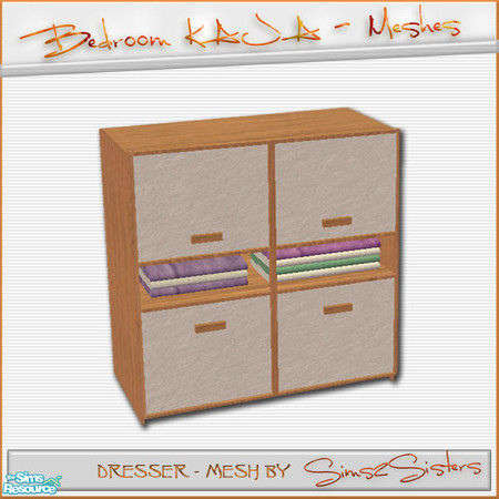Sims 2 — S2S Bedroom KAJA - Meshes - Dresser by sims2sisters — 