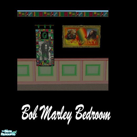 Sims 2 — Bob Marley Set Tapestry by Sab — Bob Marley Set Tapestry