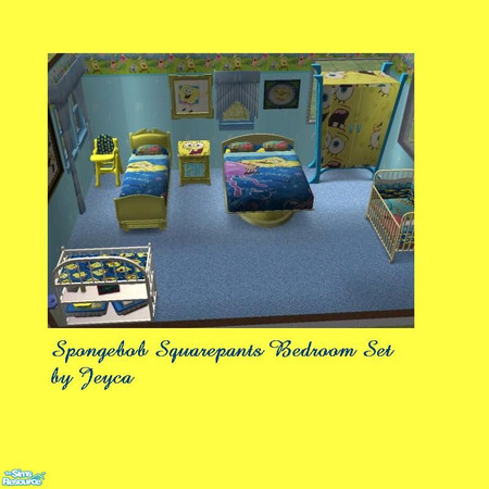 Sims 2 — Spongebob Squarepants Bedroom Set by jeyca — Done by request. Spongebob set for babies, toddlers and children.