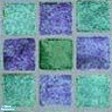Sims 2 — Carribean by brinneydee — The cool blues and greens in this tile are sure to inspire memories of days spent on