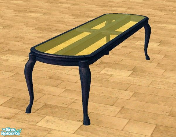Sims 2 — Celestial Kitchen - Dining Table Wood by Bitzybus — This is the wood part. To go with the Celestial Kitchen set.