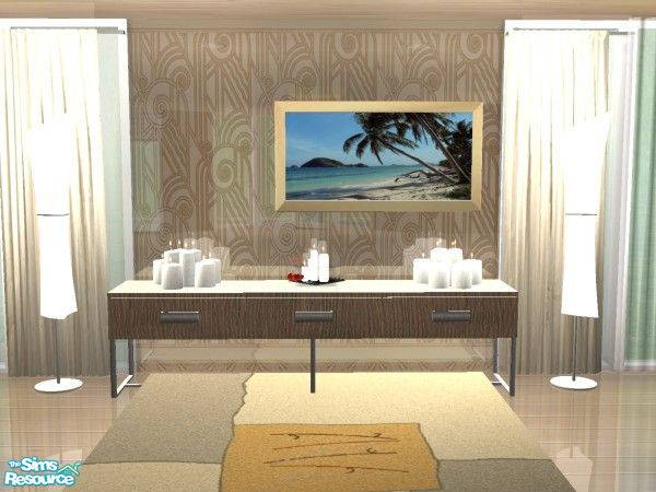 Sims 2 — Beach by kissme87 — A recolor of \"Poisonus Forest\" . TRSAA object.
