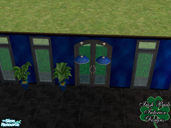 Sims 2 — Sapphire Ceiling Light by Irish Pride — The sapphire ceiling light, part of the sapphire living room set. By