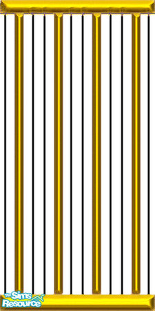 Sims 2 — Black, white, & gold striped wallpaper by buntah — This is part of my Exquisite Bathroom set.