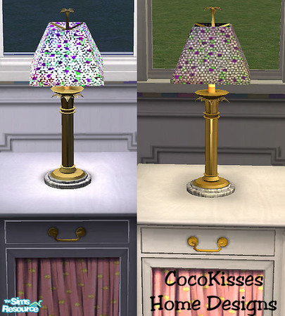 Sims 2 — Stained Glass Lamp by oldmember_CocoKissesNYC — CocoKisses Home Designs