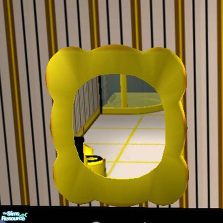 Sims 2 — Solid gold mirror by buntah — This is part of my Exquisite Bathroom set.
