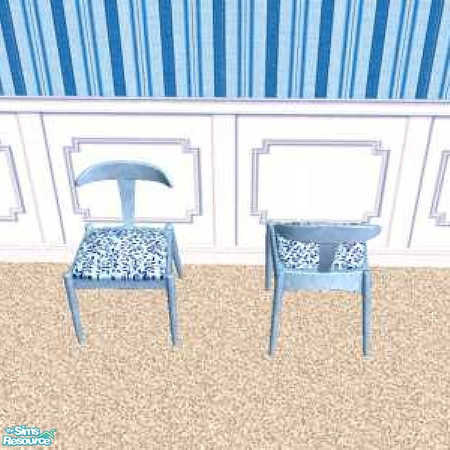 Sims 2 — Blue Leaf Chair_Frame by Raveena — Part of the Blue Leaves Set. Updated with SimPE Ver. 0.15 to be compatible