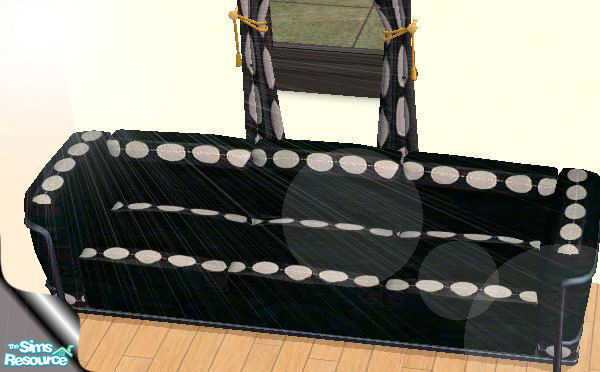 Sims 2 — Modern Set Couch by AngelKitten056 — Lines of silver dots on the arm rests, and cushions and back. Leave some