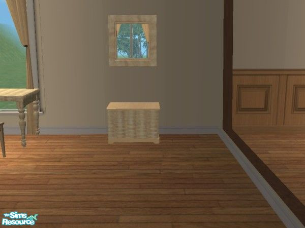 Sims 2 — Wicker Hamper by toriamos — Wicker hamper or toy box Need CEP installed