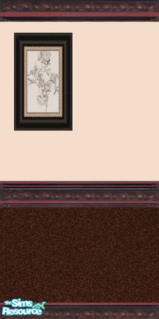 Sims 2 — Peach (flower-left side) by oldmember_silver_sim — By: silver_sim