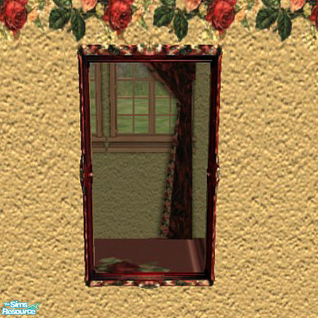 Sims 2 — romantic rose mirror by Cori27 — part of the romantic rose bathroom collection