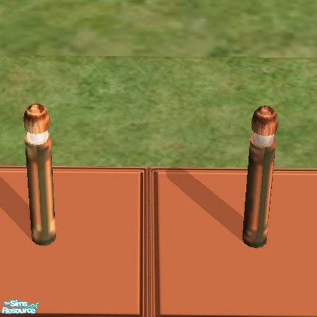 Sims 2 — Copper Ground Lamp by buntah — This is the ground lamp for my Outdoor Pool & Barbecue set.