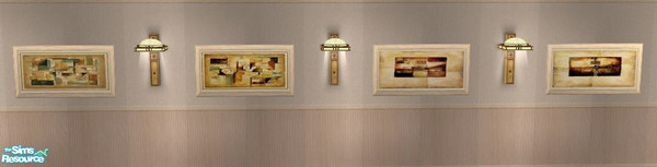 Sims 2 — Piej Non-Objective Art Suite 2 (Poisonou by oldmember_Piej — A collective of non-objective art paintings in