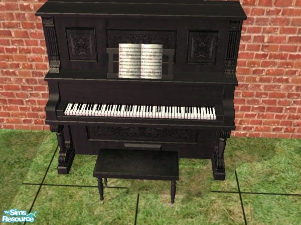 Sims 2 — Black Piano by jeyca — For sims who live expensively, this is a must-have! Add a touch of sophistication with