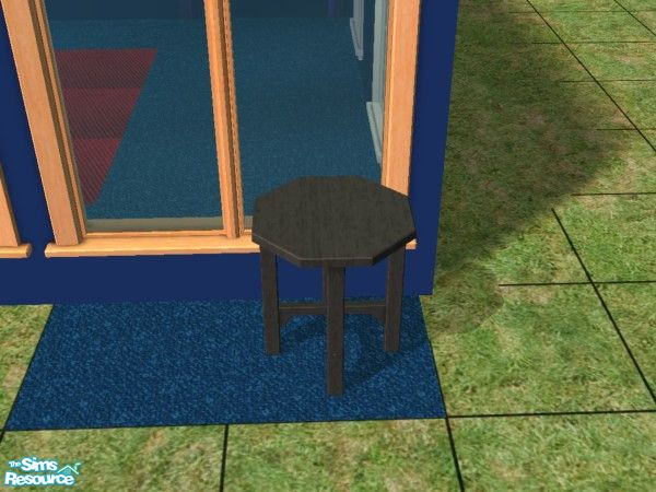 Sims 2 — Black Crazy 8 Table by jeyca — Part of the Spiderman Bedroom Set for boys/teens.