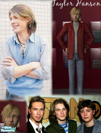 Sims 2 — Taylor Hanson by becboobear — The middle member (age 21) of the band Hanson, hit sings include: Lost Without