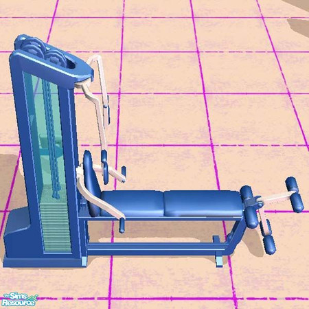 Sims 2 — Blue frame by buntah — This is the blue frame for my Workin' Out in Style set.