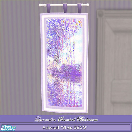 Sims 2 — Lavender Scented Tapestry 2 by Cashcraft — Another wall tapestry for the Lavender Scented Bedroom Set. 