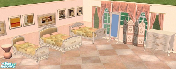 Sims 2 — Panache Bedroom Suite by oldmember_Piej — 