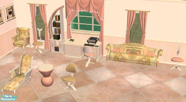 Sims 2 — Panache Study Suite by oldmember_Piej — 
