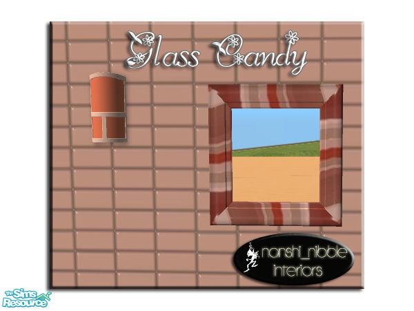 Sims 2 — Glass Candy - Mirror by TSR Archive — Part of the Glass Candy set