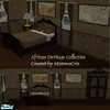Sims 2 — MC African Heritage Collection by mistresscris — African Heritage Collection includes headboard, bedding,