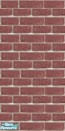 Sims 2 — Bold Pink Brick wall by Uma Design — Make a statement with this bold pink brick. Based on free web texture.