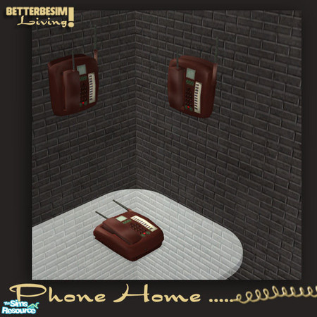 Sims 2 — Phone Home....  Maroon Phone by BetterbeSim — Maroon phone by BetterbeSim. To apply the recolour to the handset,