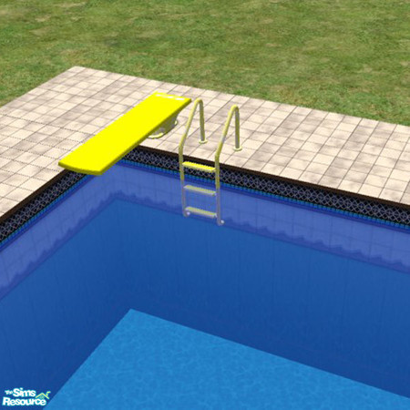Sims 2 — Yellow Pool Ladder by Irish Pride — Irish Pride Interior Designs presents the yellow pool ladder. *Updated for