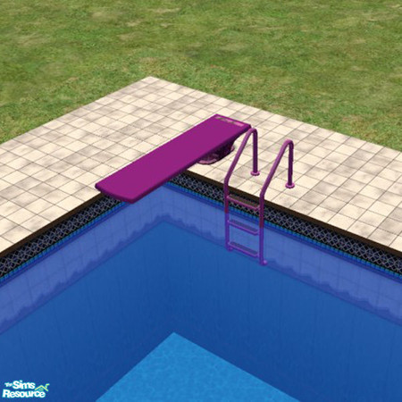 Sims 2 — Purple Pool Ladder by Irish Pride — Irish Pride Interior Designs presents the purple pool ladder. *Updated for