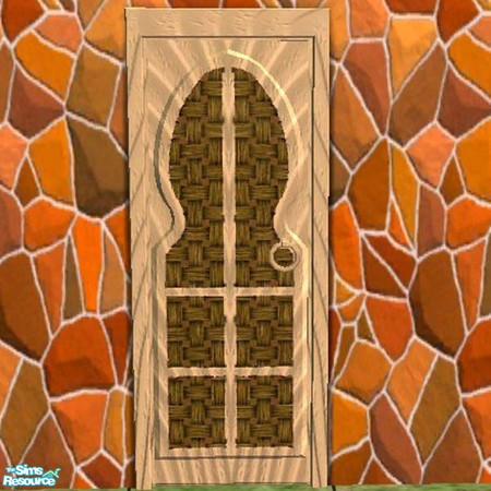 Sims 2 — Single pine door by buntah — This is part of my I Feel Pine set.