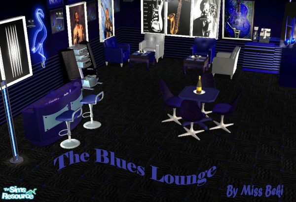 Sims 2 — The Blues Lounge by miss_beki — A smooth and happenin hangout for sims to gather, have a few drinks at the