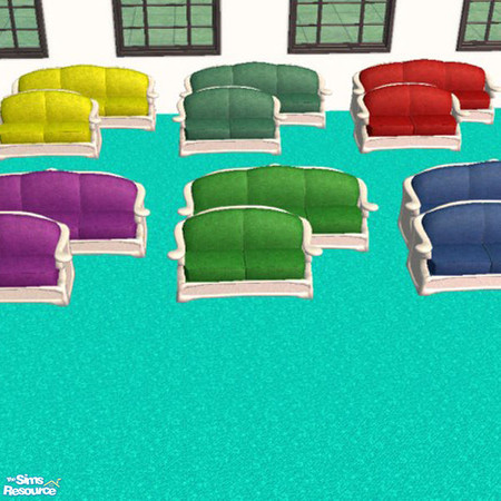 Sims 2 — Multi-Color Swirl Couch Collection by Irish Pride — Irish Pride Interior Designs presents the Swirl Couch