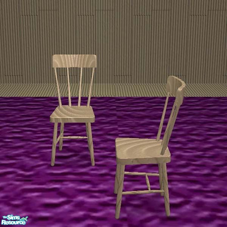 Sims 2 — Pine desk chair by buntah — This is the desk chair for my Home Office set.