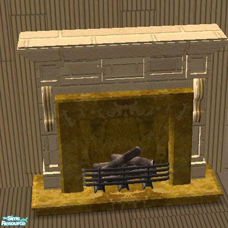 Sims 2 — Light brick fireplace by buntah — This is one of the fireplaces in my Fire Away set.