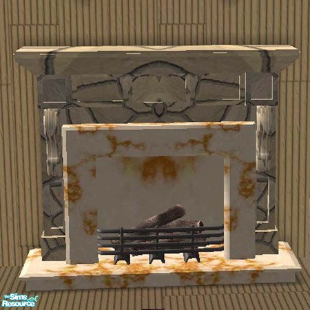 Sims 2 — Flagstone fireplace by buntah — This is one of the fireplaces in my Fire Away set.